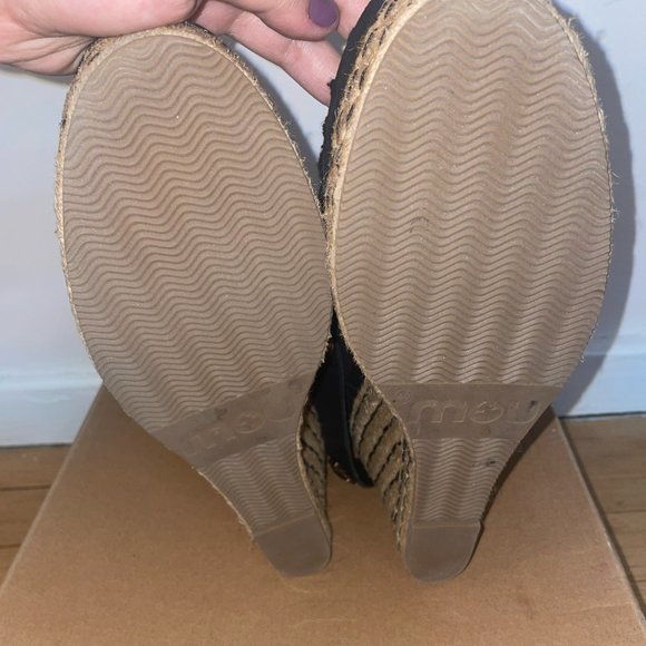 NEW MOU JEWELED ESPADRILLE BLACK SUEDE BOOTS BOOTS - Picture 6 of 6